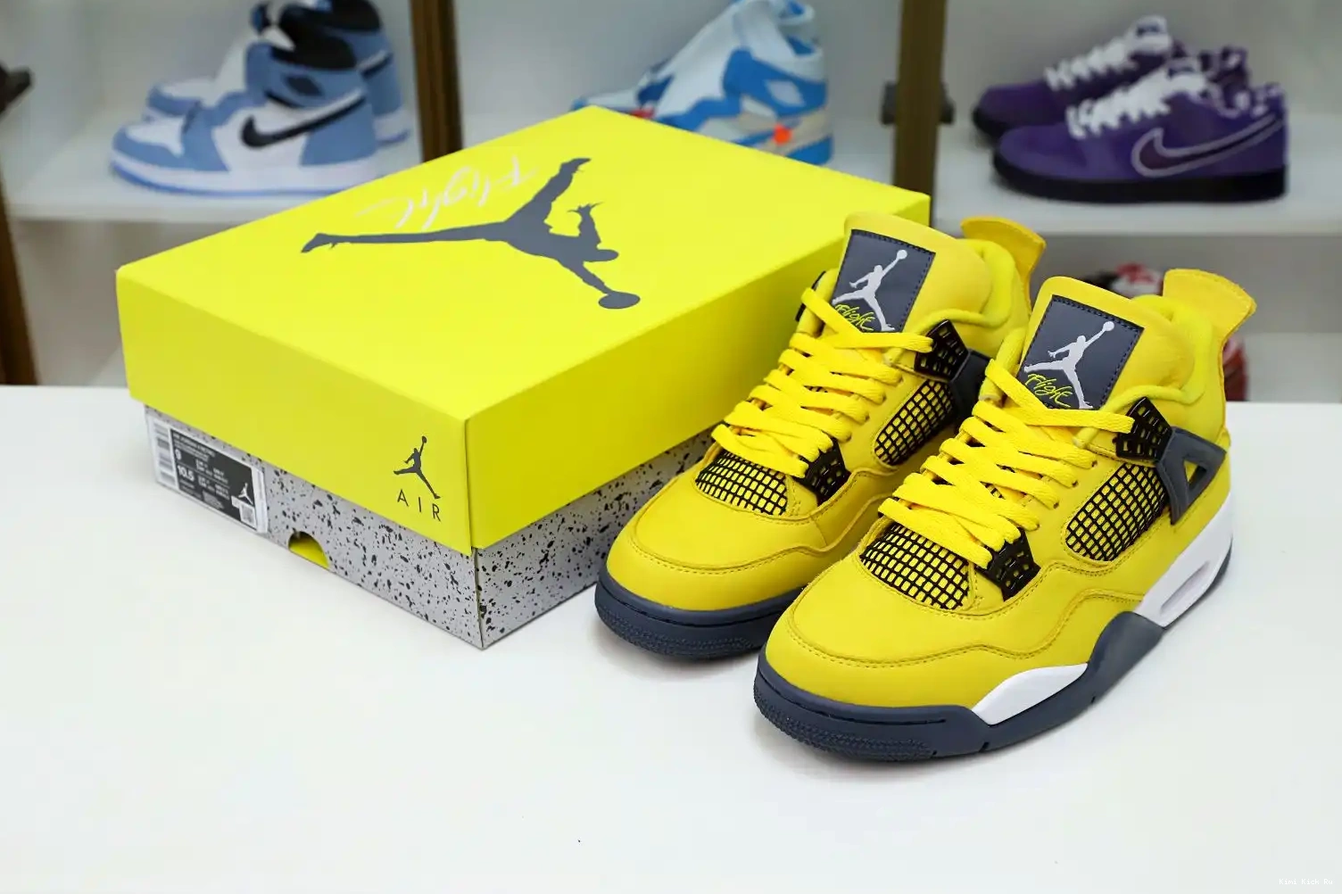 2021 JORDAN RETRO 4 JORDAN 'LIGHTNING' Kimikick AIR AIR 0514